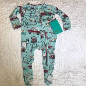 Posh Peanut Doctors and nurses NB Ruffled footie